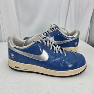 Nike‎ Air Force 1 NBA All-Star Dallas  315122-402 Blue Patent Leather Men's 13.